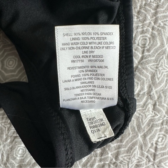 Mossimo Black Strappy Criss-cross Bikini Top Size M - Picture 4 of 4